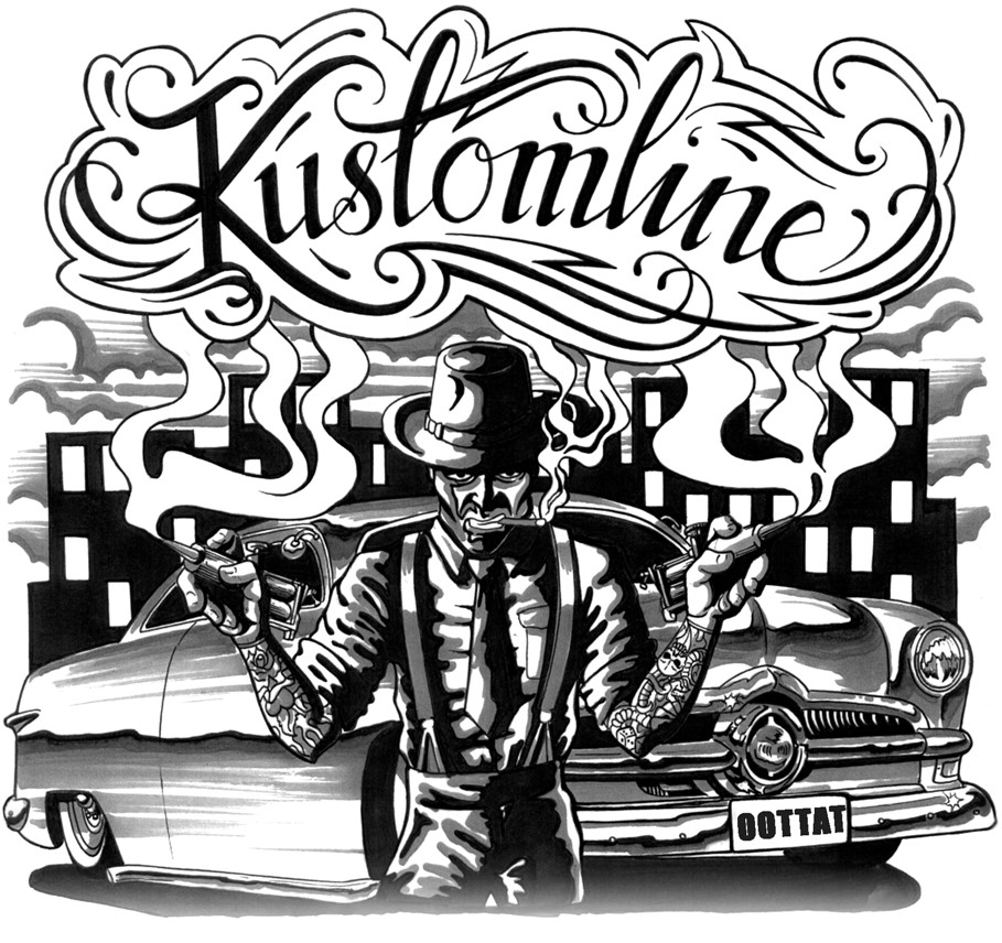 Kustomline Tattoo Studio Logo