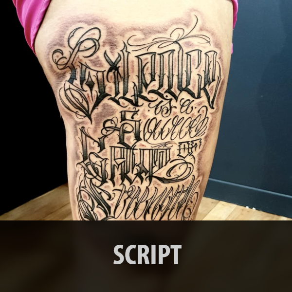 Script Tattoos